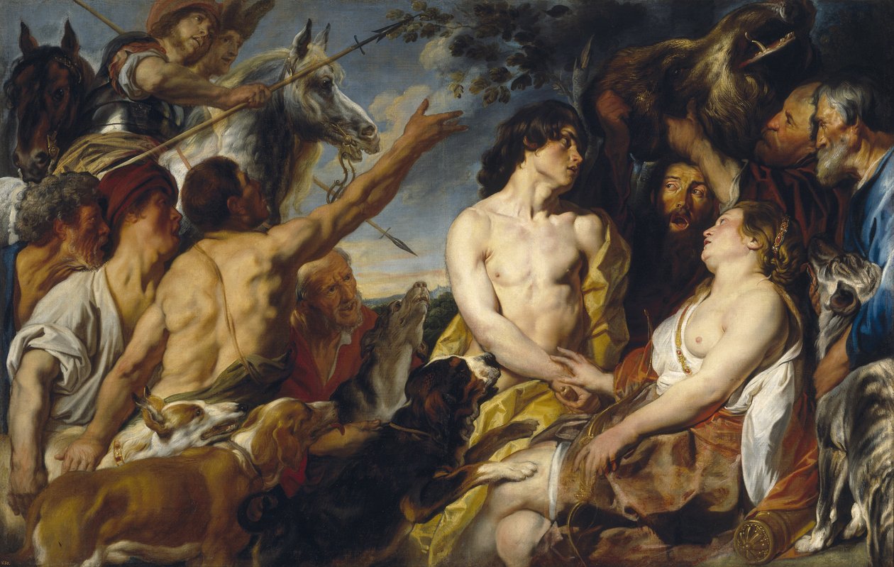 Meleager e Atalanta de Jacob Jordaens
