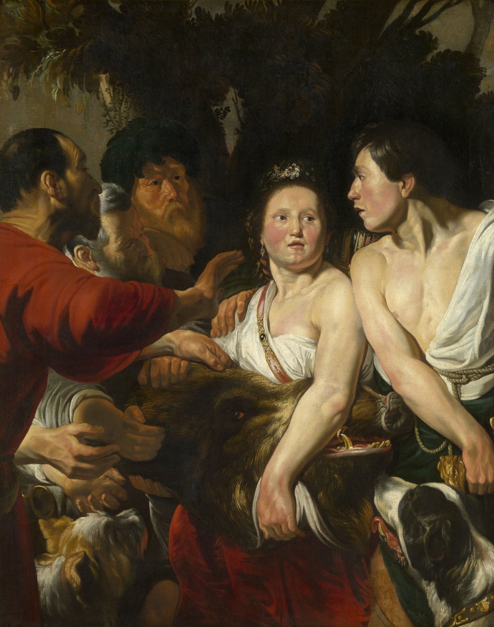 Meleager e Atalanta, 1617-1618. de Jacob Jordaens