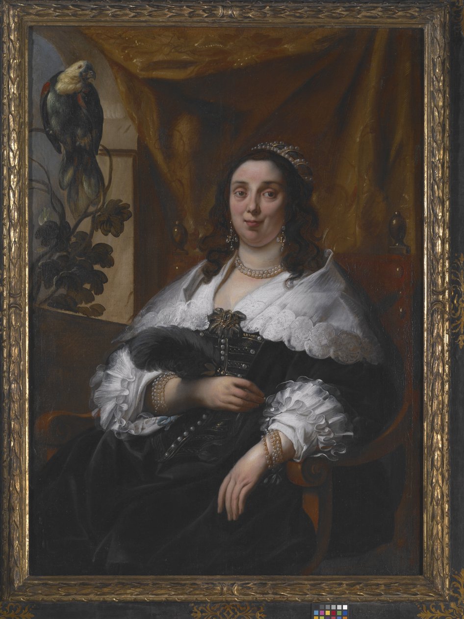 Retrato de uma Dama (óleo sobre tela) de Jacob Jordaens
