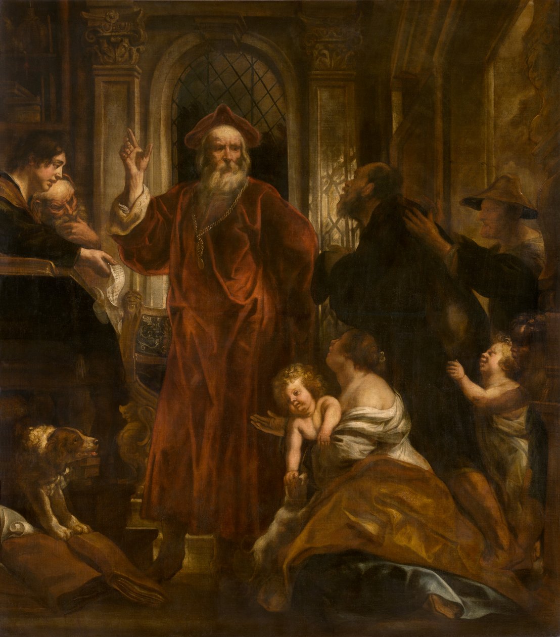 Santo Ivo da Bretanha (óleo) de Jacob Jordaens