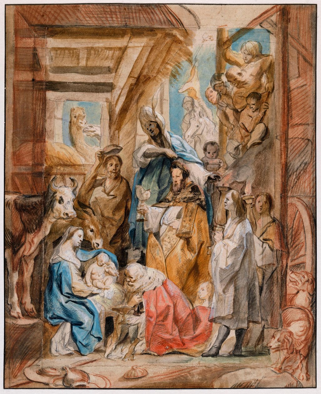 A Adoração dos Magos de Jacob Jordaens