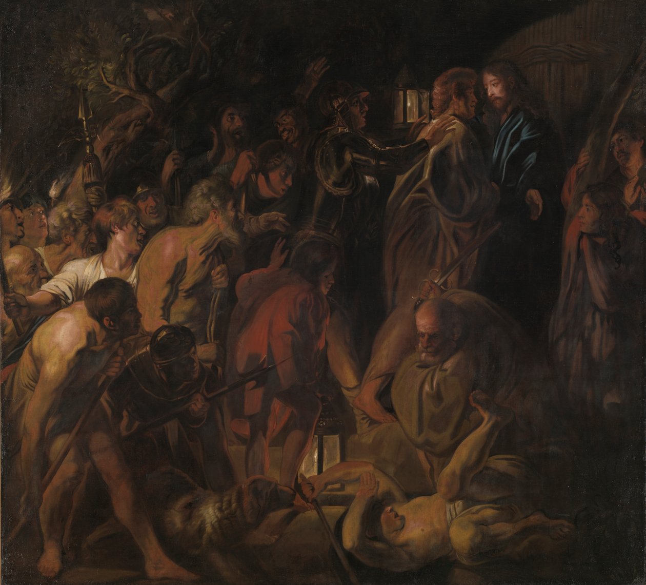 A Traição de Cristo, finais da década de 1650 (óleo sobre tela) de Jacob Jordaens