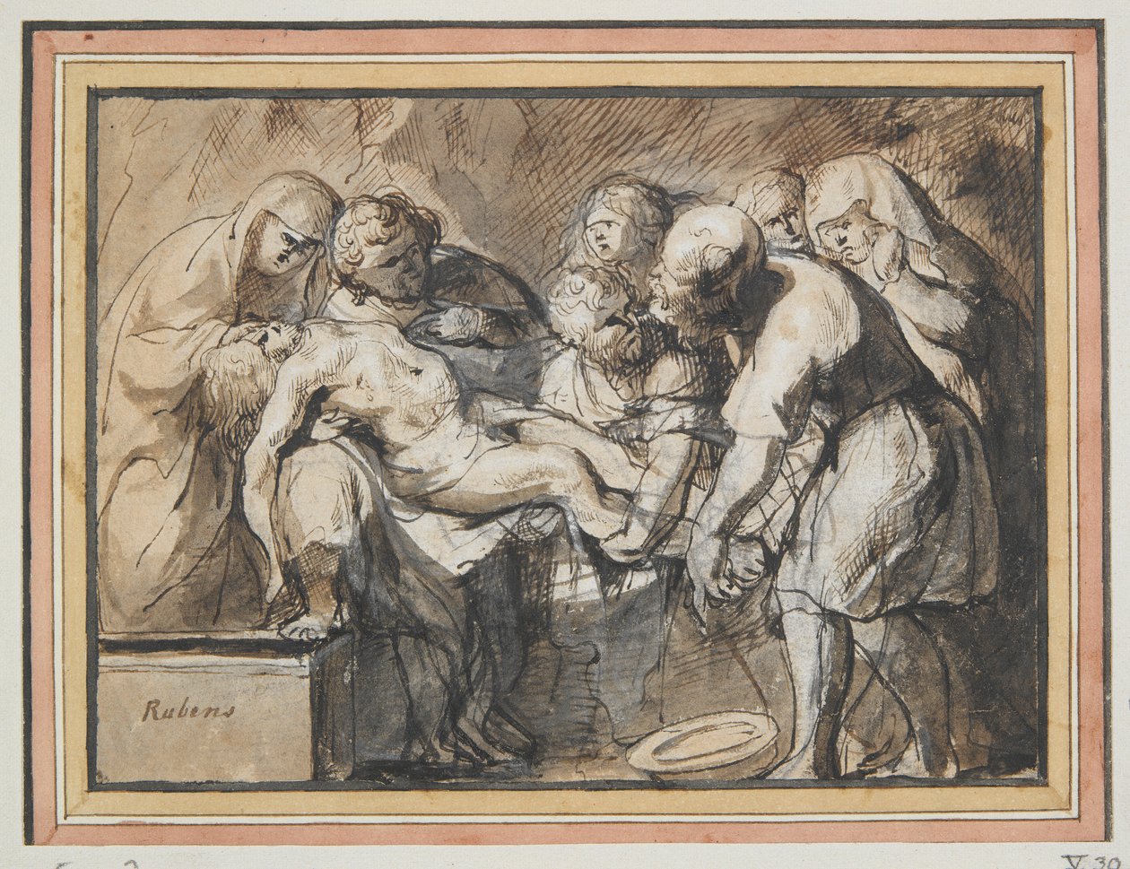 O sepultamento de Jacob Jordaens