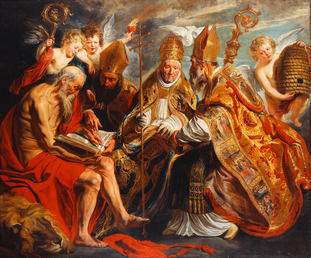 Os quatro médicos da igreja, de Jacob Jordaens
