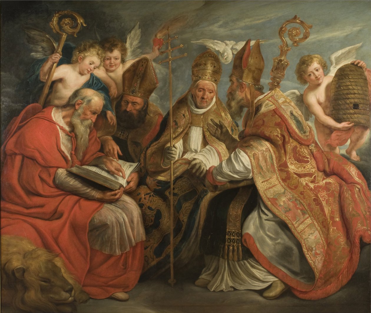 Os quatro Padres da Igreja Latina de Jacob Jordaens