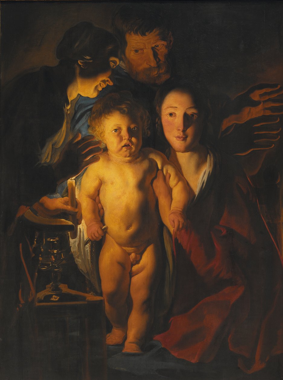 A Sagrada Família, c.1621-2 de Jacob Jordaens