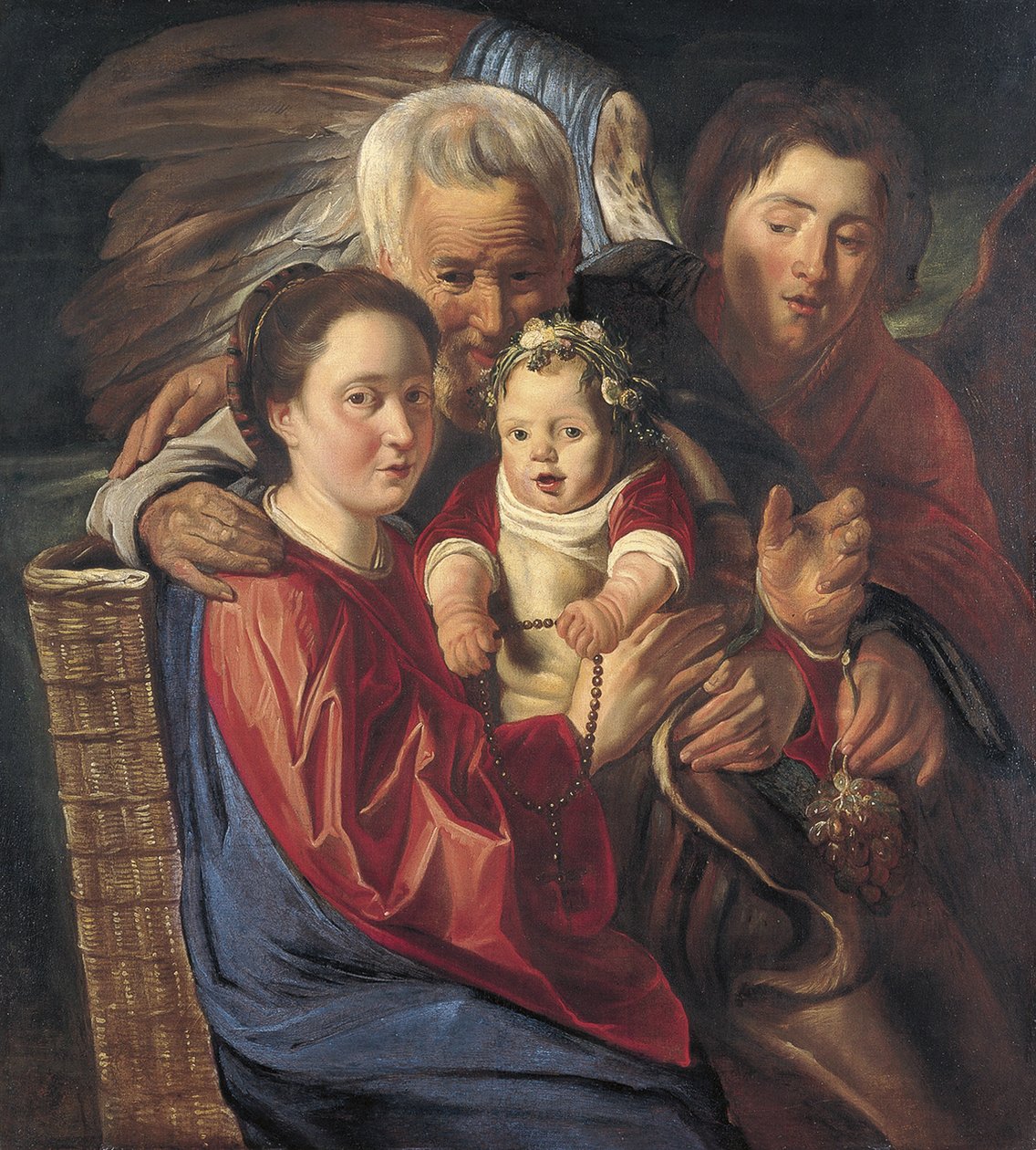 A Sagrada Família com um Anjo de Jacob Jordaens
