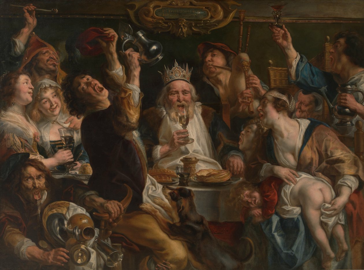 The King Drinks de Jacob Jordaens