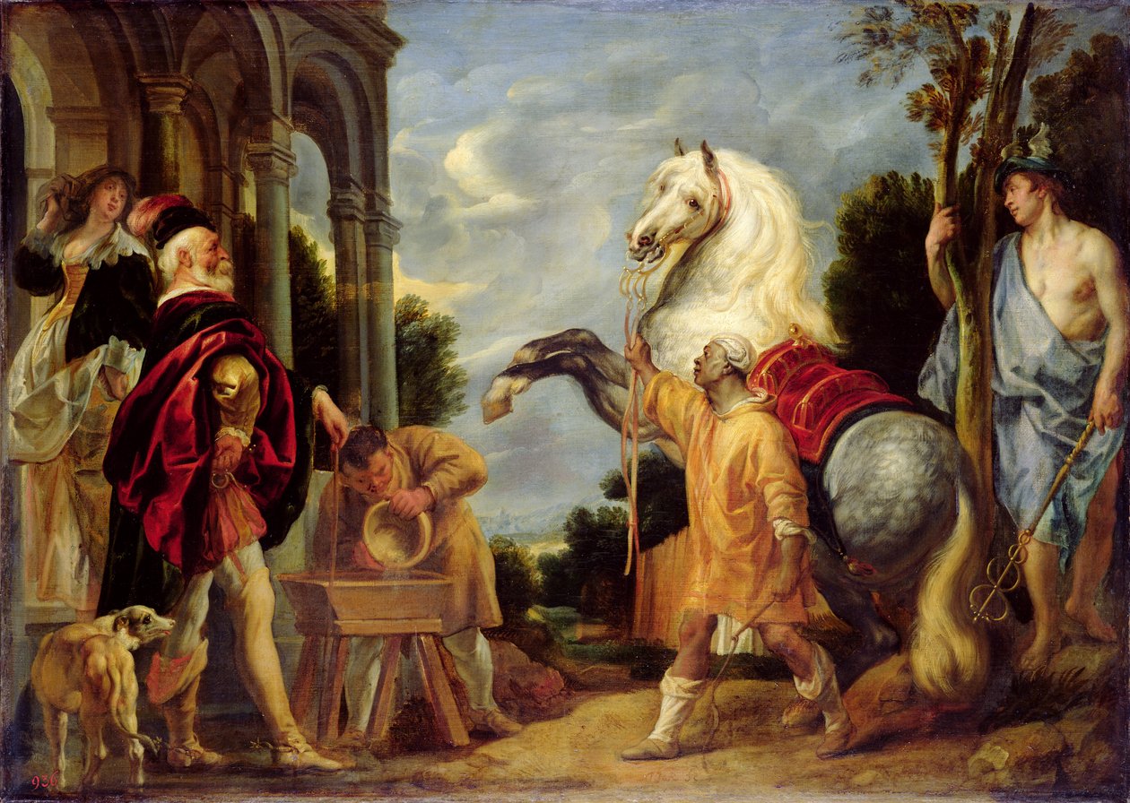 O olho dos mestres faz a gordura do cavalo de Jacob Jordaens