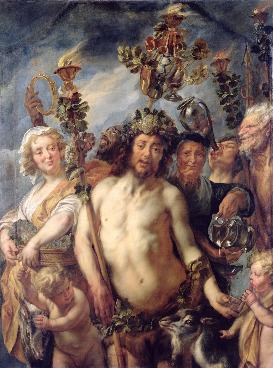 O triunfo de Baco, c.1640-50 de Jacob Jordaens