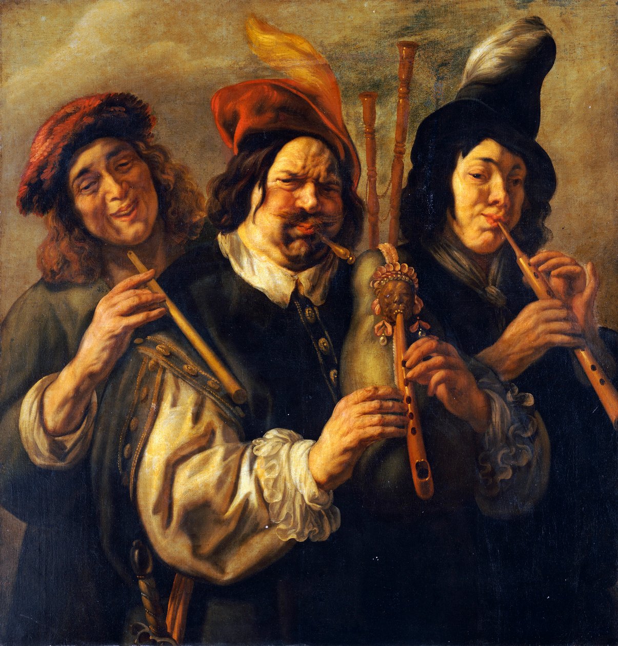 Três músicos de Jacob Jordaens