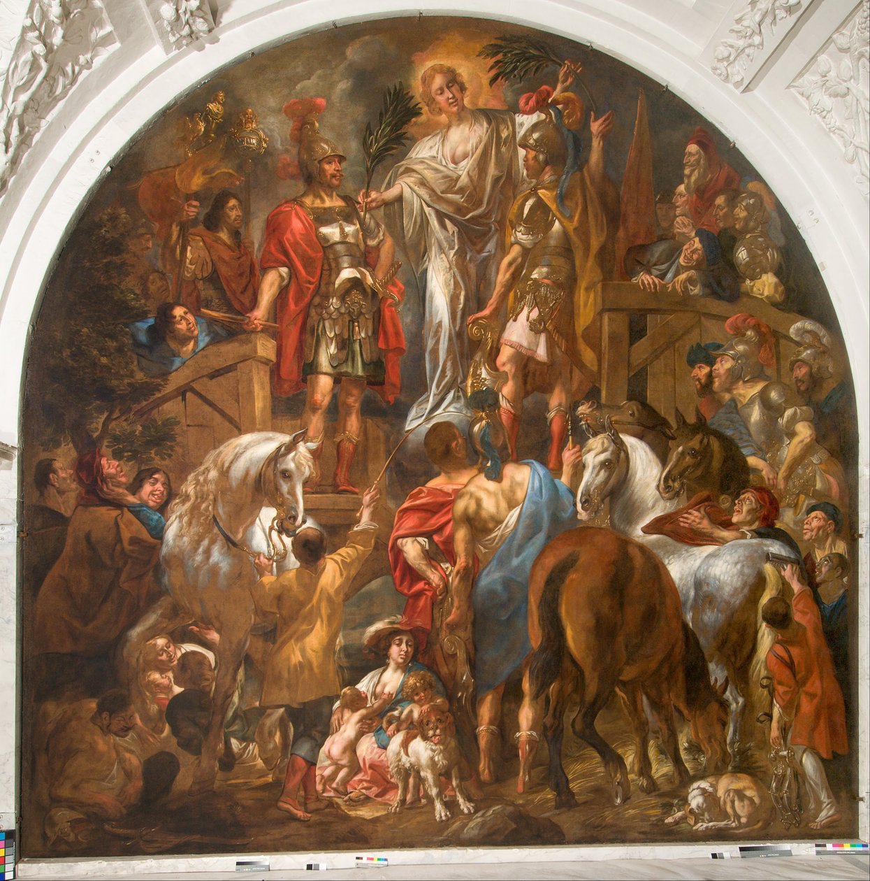 Paz entre Romanos e Batavos de Jacob Jordaens the elder