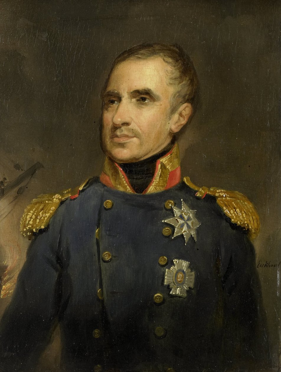Jonkheer Theodorus Frederik van Capellen (1762-1824), vice-almirante e comandante do esquadrão holandês de Argel, 1816 de Jacob Joseph Eeckhout