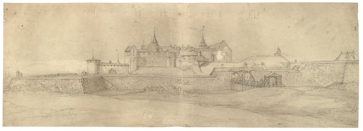 Perspectiva da Fortaleza de Akershus de Jacob Koninck II