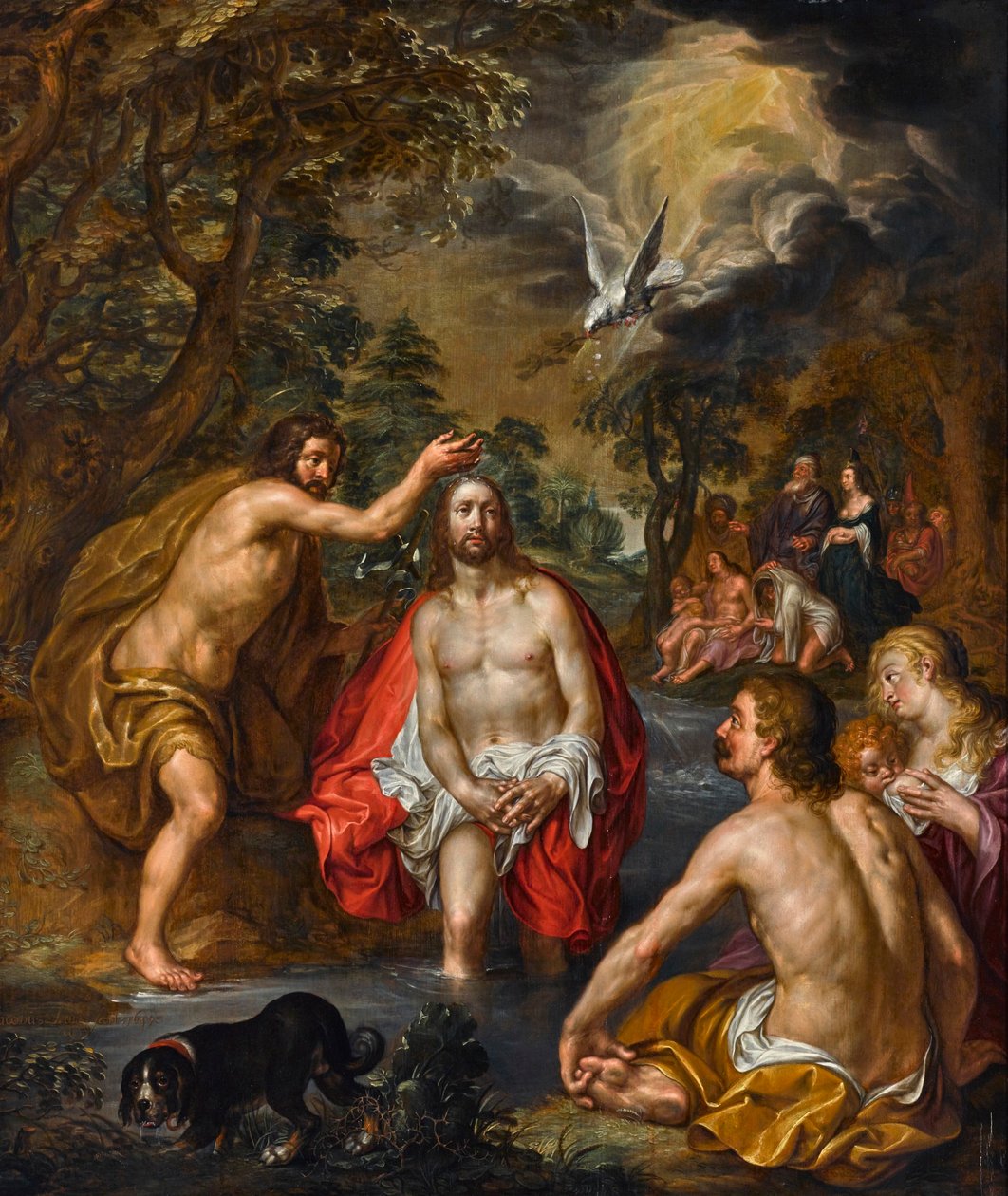 O Batismo de Cristo de Jacob Lois