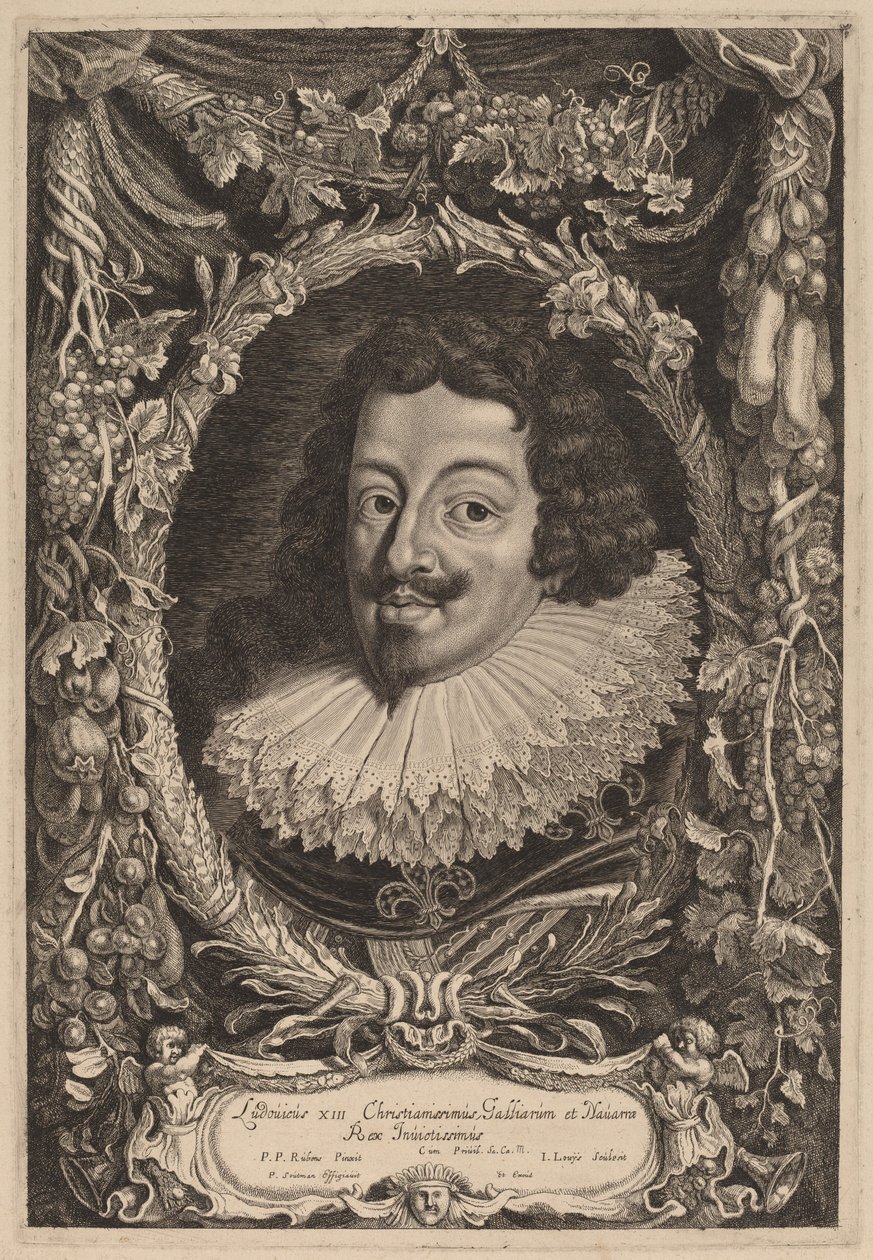Luís XIII, rei da França de Jacob Louis after Sir Peter Paul Rubens