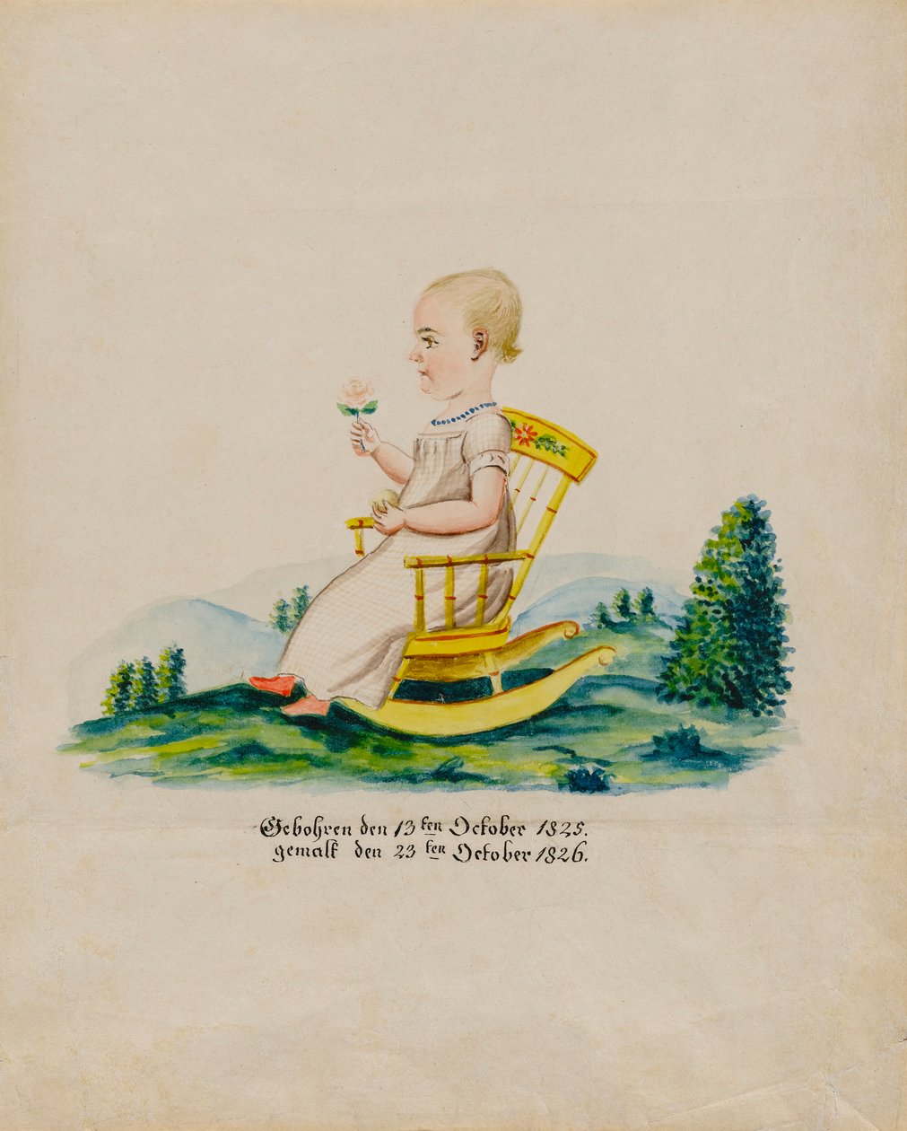 Retrato de Carolina Musser de Jacob Maentel
