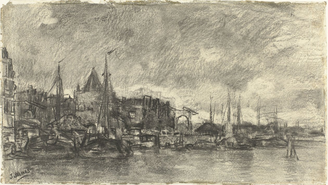 O Buitenkant com os Schreierstoren em Amesterdão de Jacob Maris