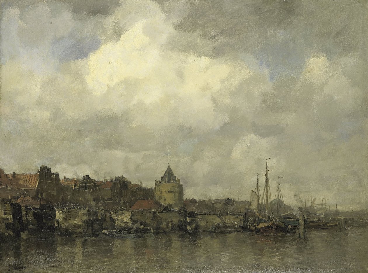 O Schreierstoren do lado de fora em Amsterdã de Jacob Maris