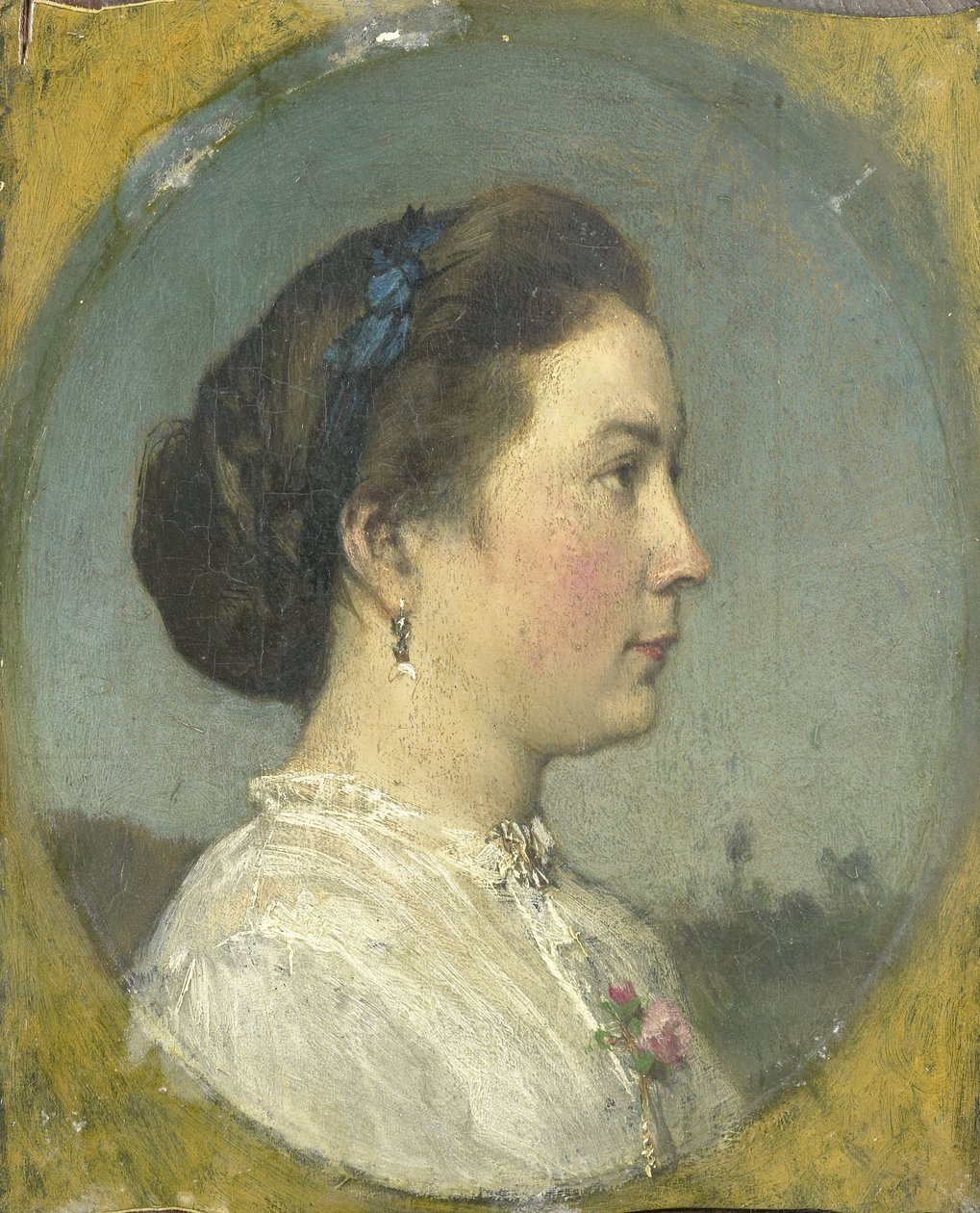 Retrato de Catharina Hendrika Horn, a Esposa do Artista de Jacob Maris
