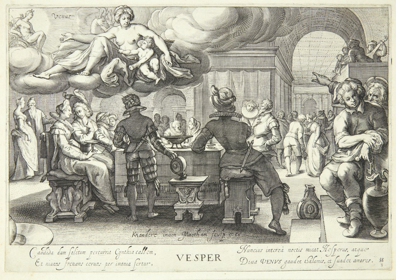 Noite, tempo de Vênus de Jacob Matham