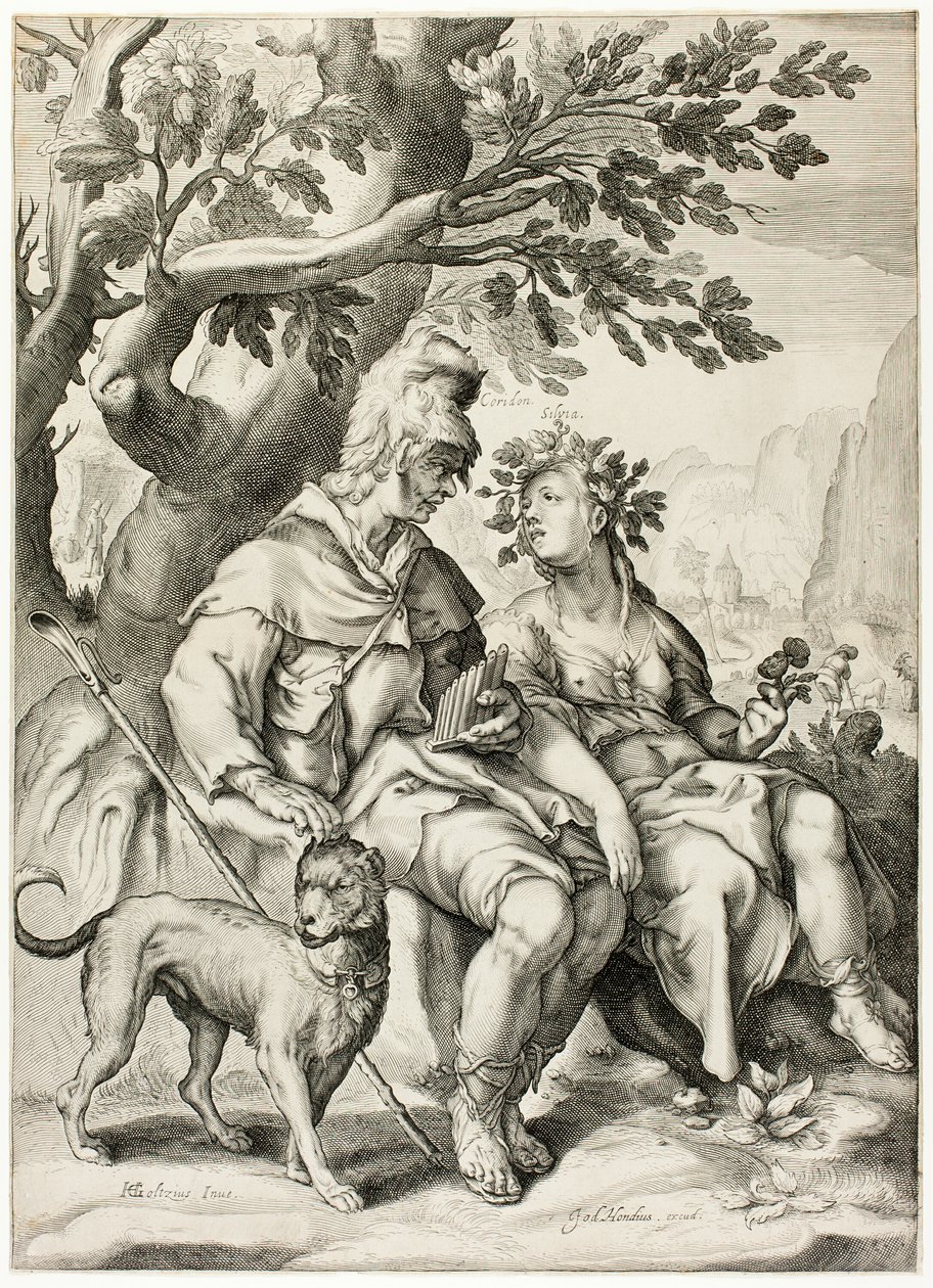 Corydon e Sylvia de Jacob Matham