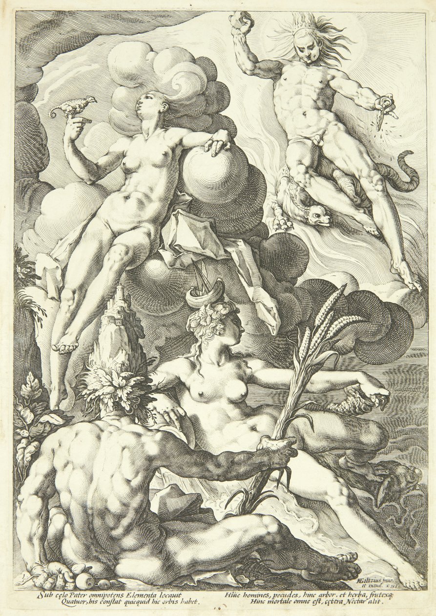 Os quatro elementos de Jacob Matham