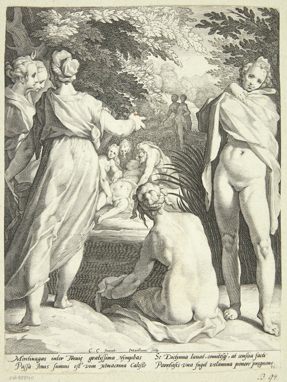 Diana descobre a gravidez de Callisto de Jacob Matham