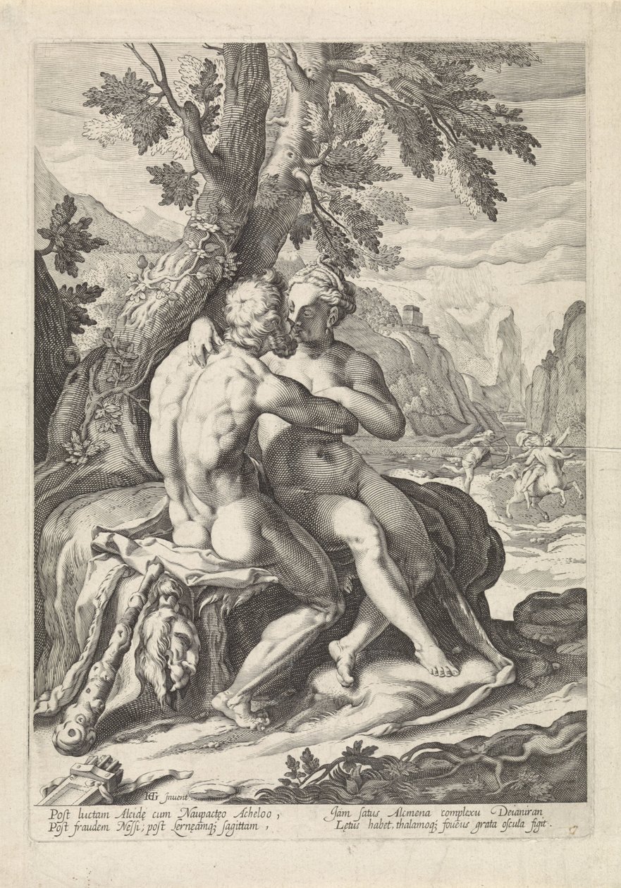 Hércules em Deianira de Jacob Matham