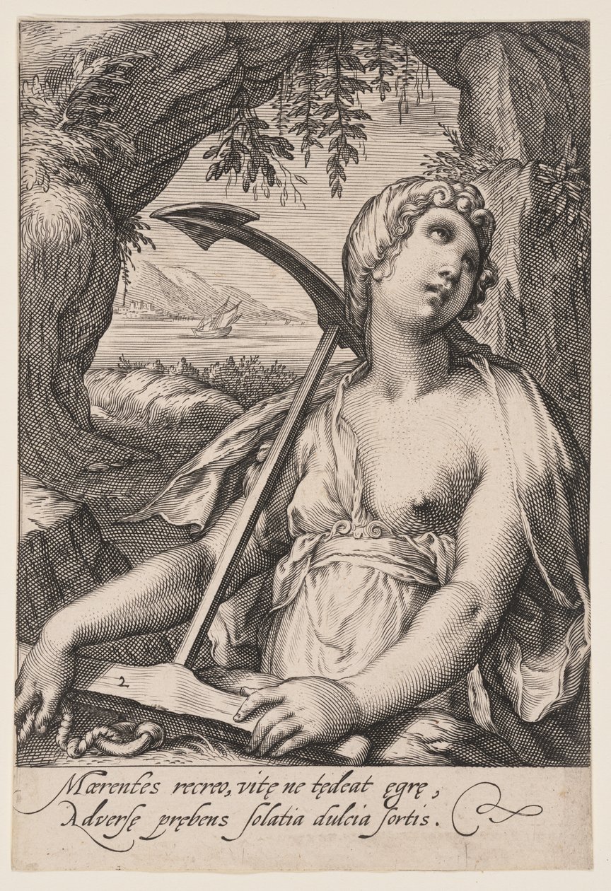 Esperança, de As Sete Virtudes de Jacob Matham