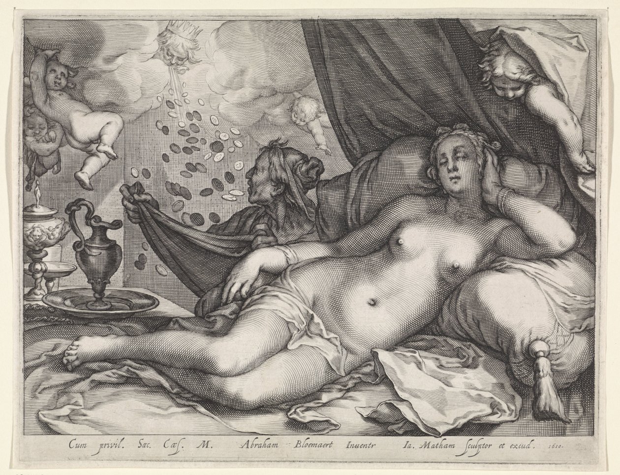 Júpiter e Danae de Jacob Matham