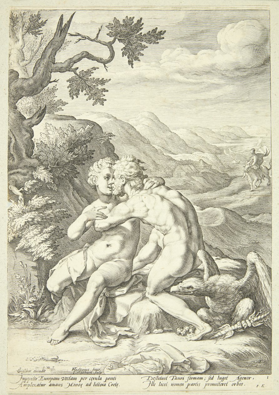 Júpiter e Europa de Jacob Matham