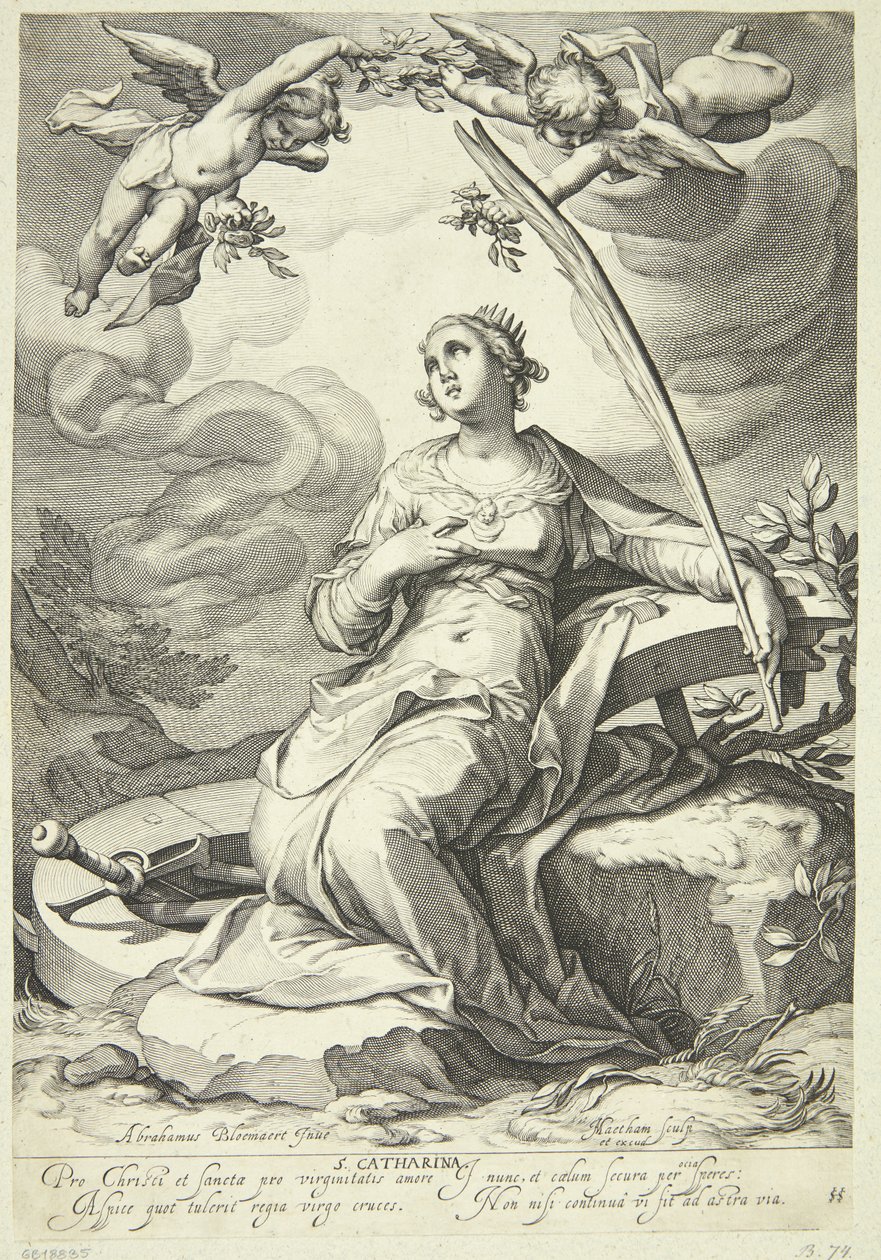 Catarina Fra Alexandria de Jacob Matham