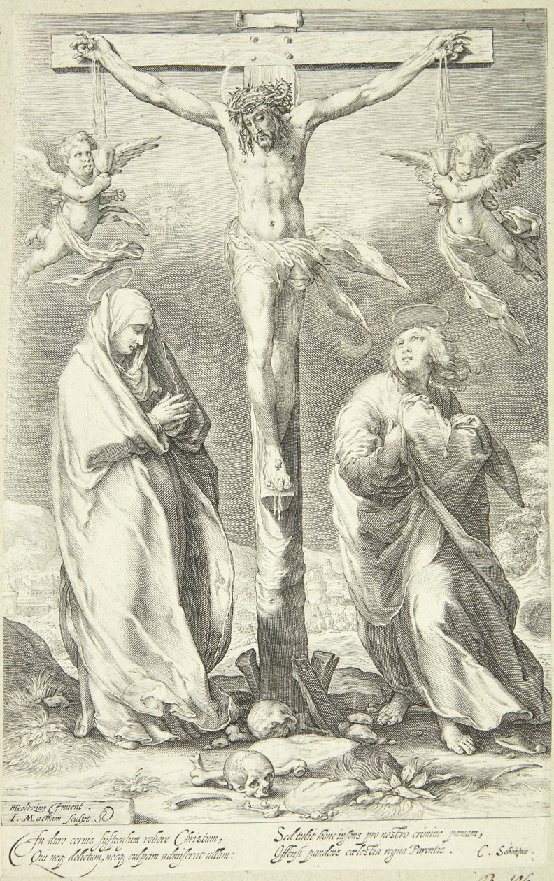 Cristo na cruz de Jacob Matham
