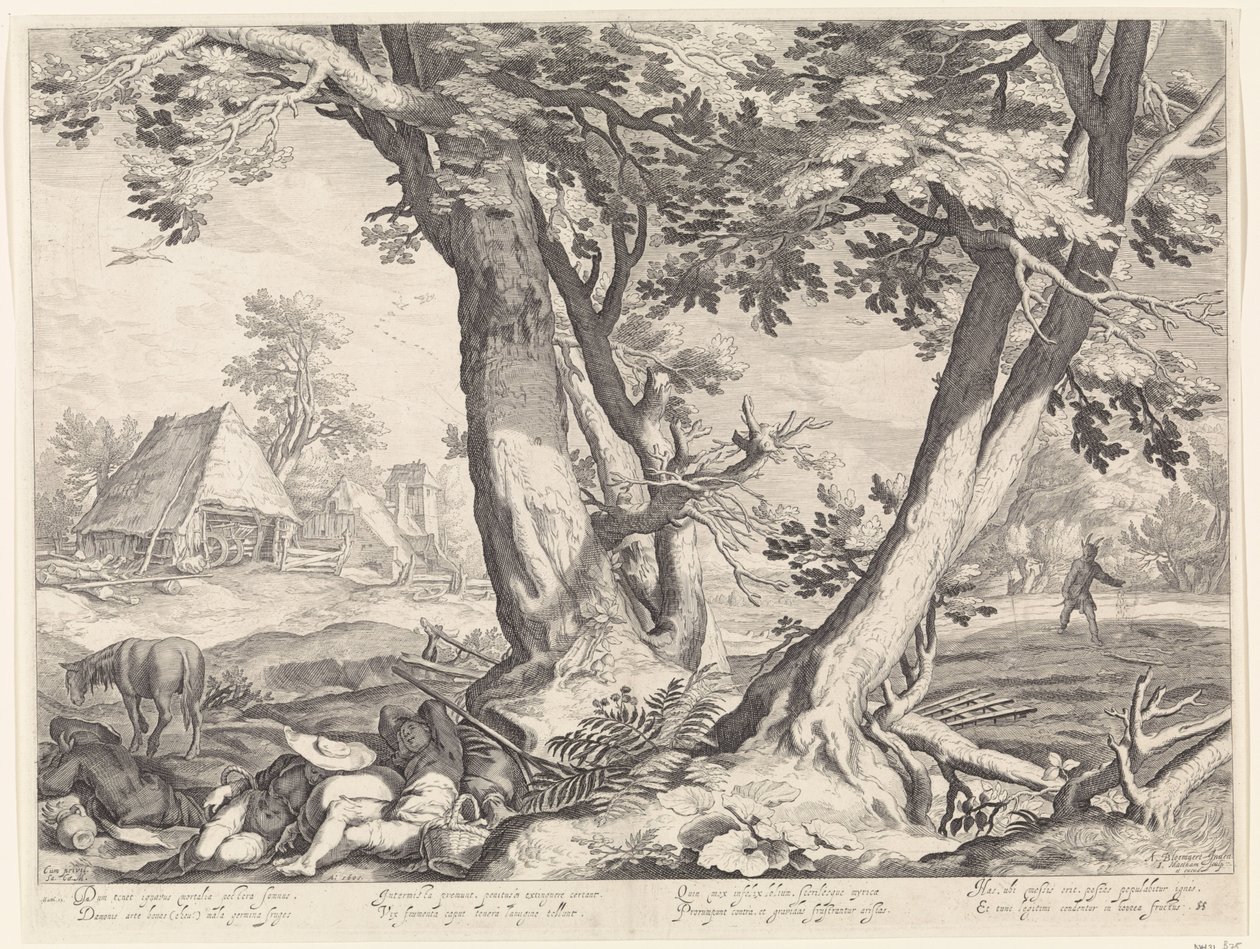 Paisagem com a parábola do semeador de Jacob Matham