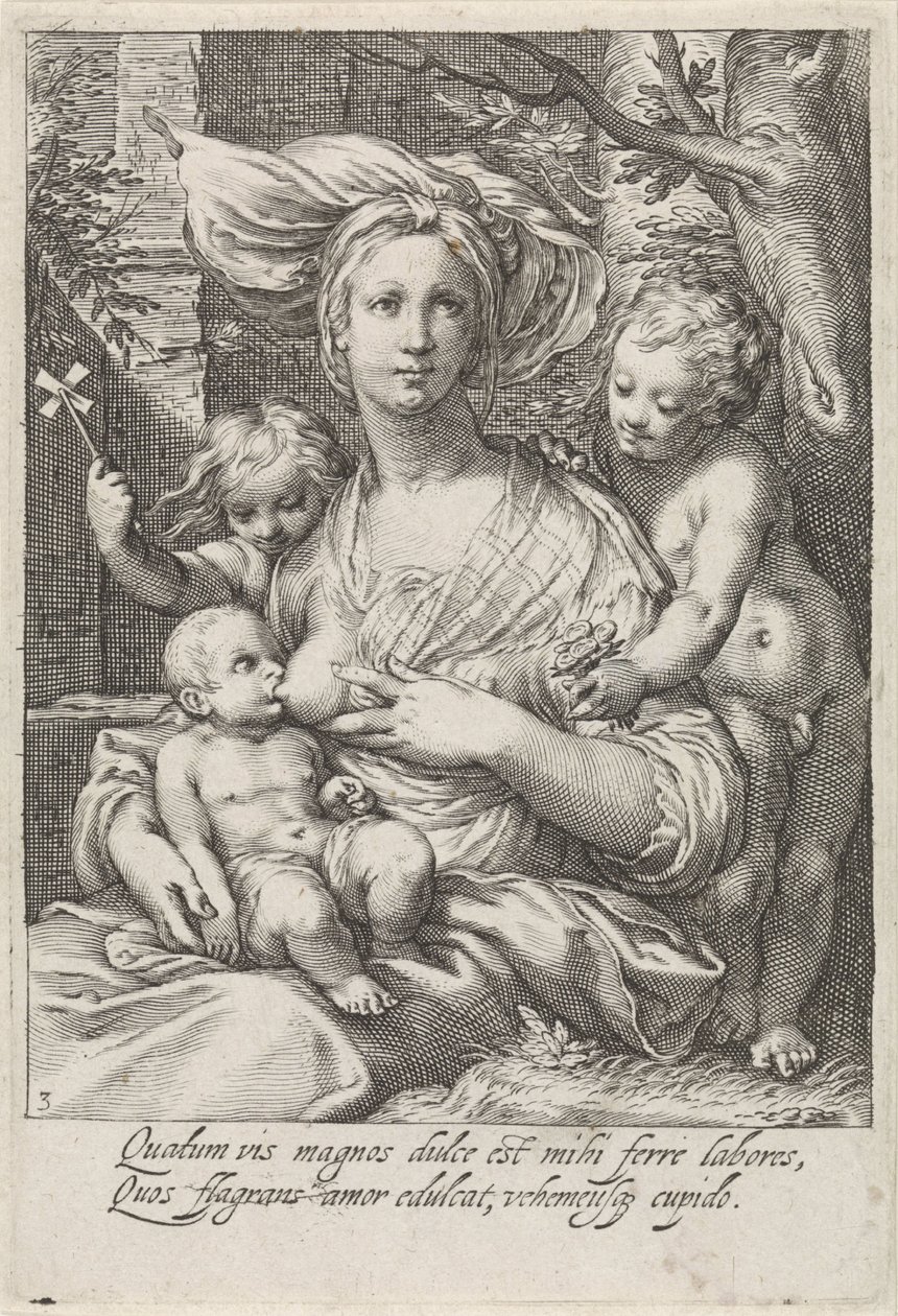 Amor (Caritas) de Jacob Matham