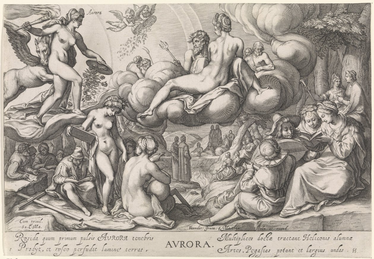 Manhã (Aurora)
Avrora (título sobre o objecto)
As quatro vezes do dia (título da série) de Jacob Matham