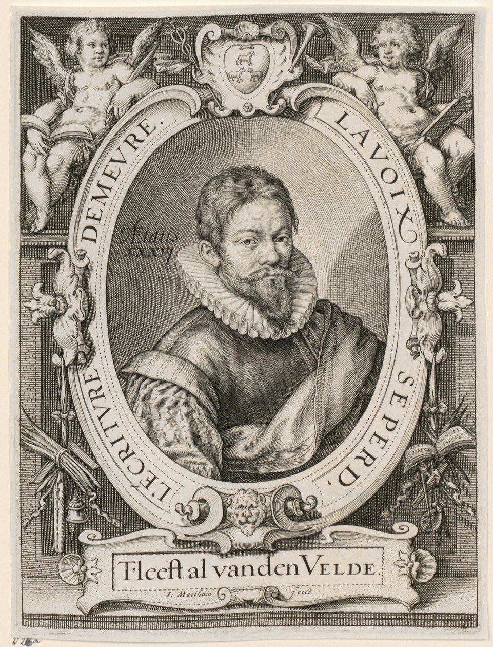 Retrato de Jan van de Velde, o Velho de Jacob Matham