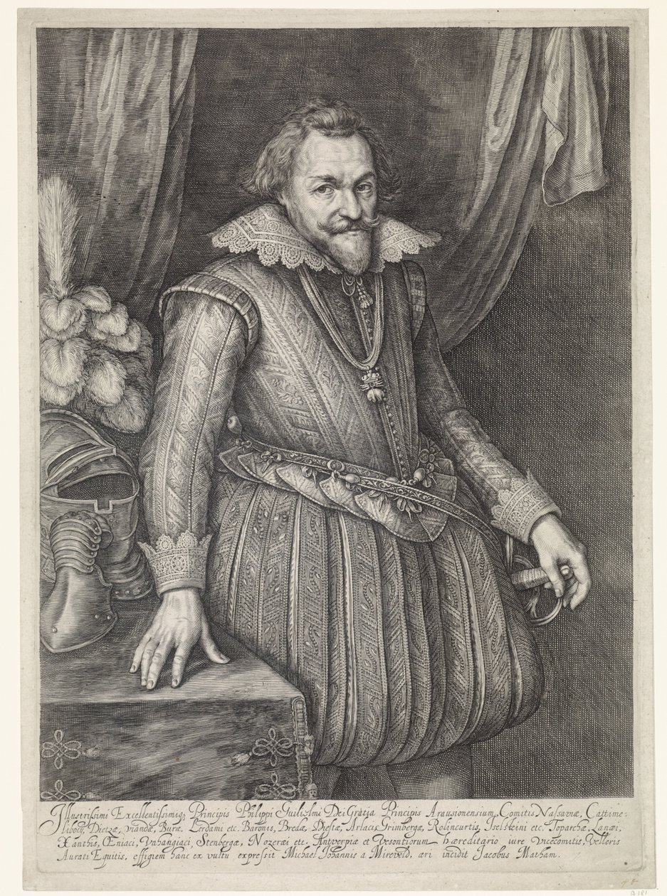 Retrato Philip William, Príncipe de Orange de Jacob Matham