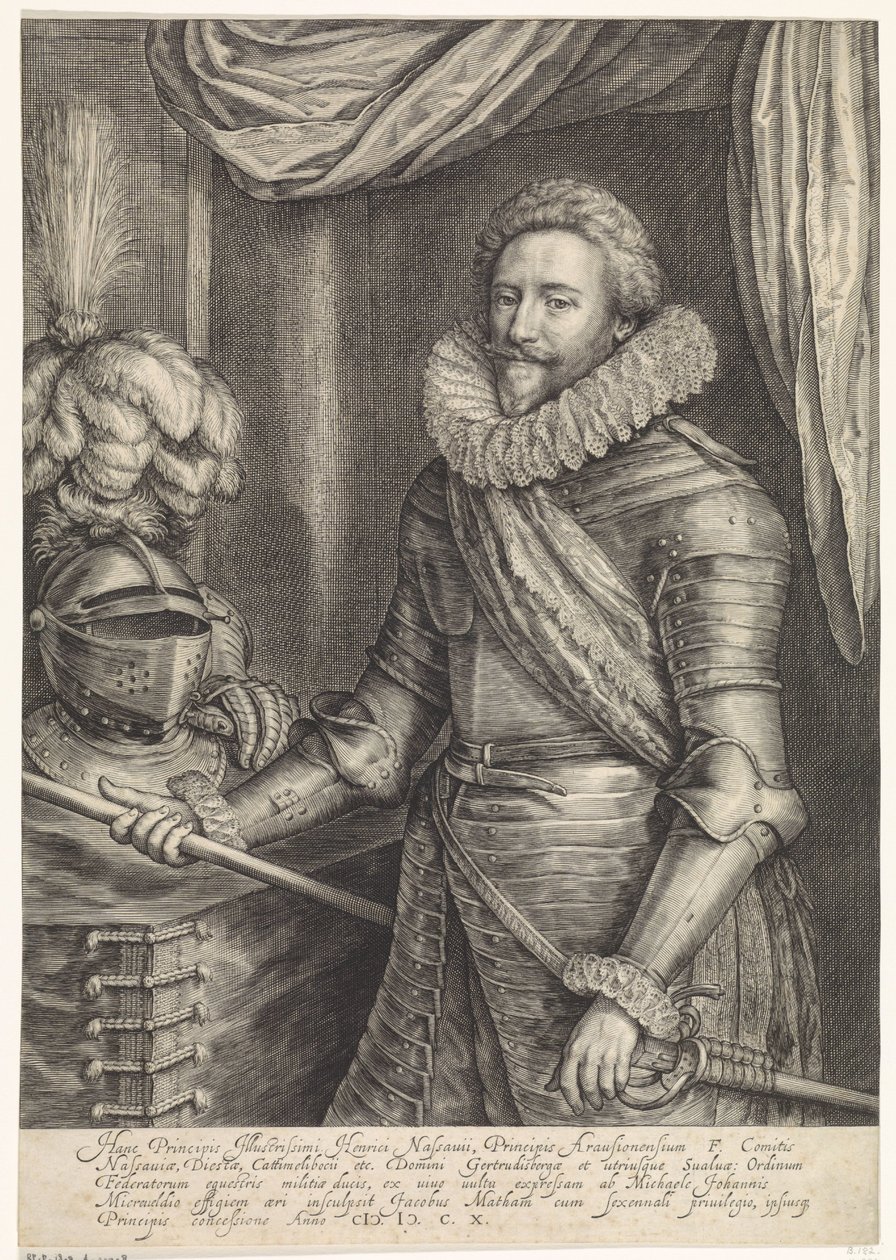 Retrato de Frederico Henrique, príncipe de Orange-Nassau de Jacob Matham