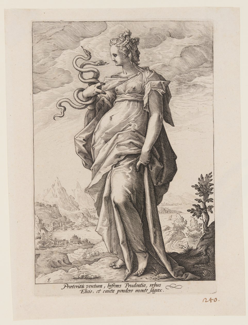 Prudência, de As Virtudes de Jacob Matham