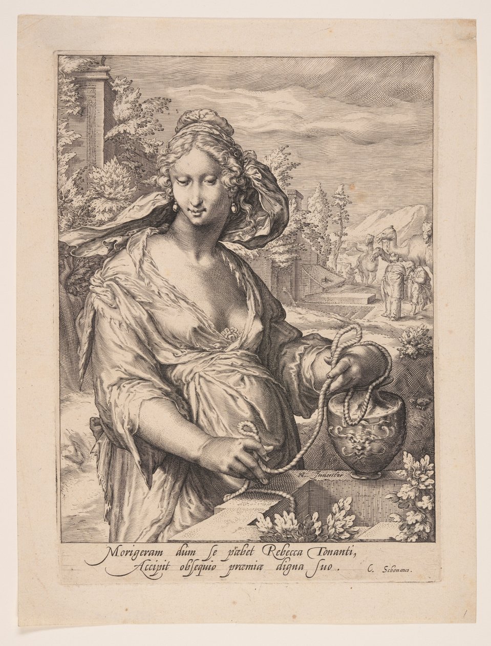 Rebeca, de As Mulheres dos Patriarcas de Jacob Matham