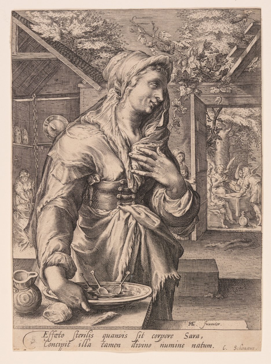 Sara, de As Mulheres dos Patriarcas de Jacob Matham