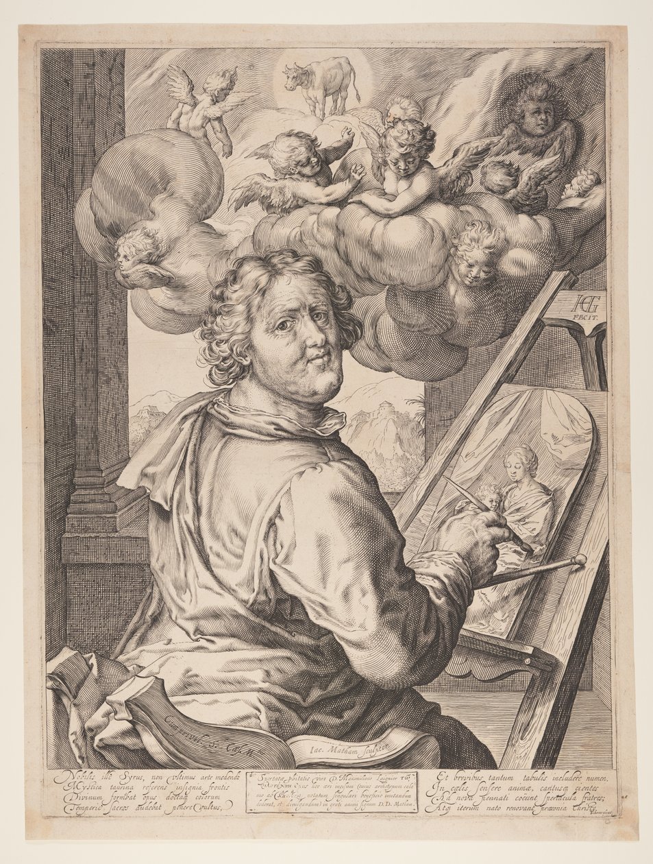 São Lucas pintando a Virgem de Jacob Matham
