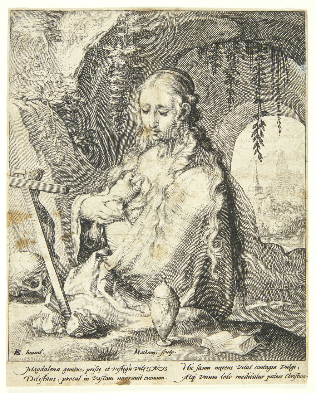 Santa Maria Madalena arrependida de Jacob Matham