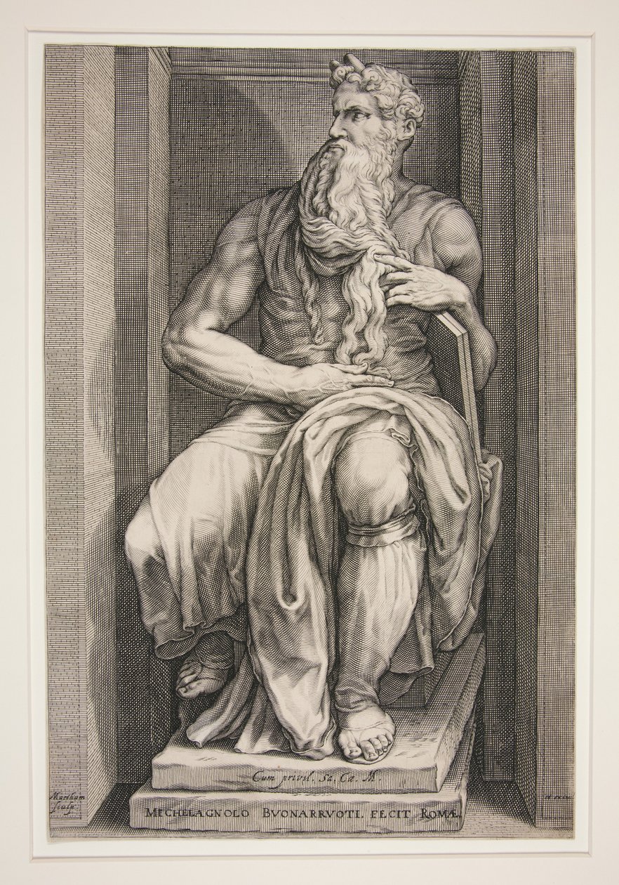 Estátua de Moisés do túmulo de Júlio II de Jacob Matham