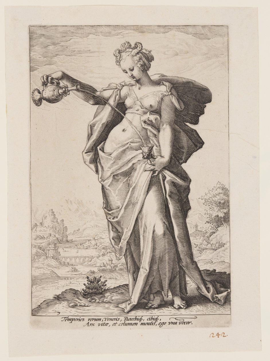 Temperança, de As Virtudes de Jacob Matham