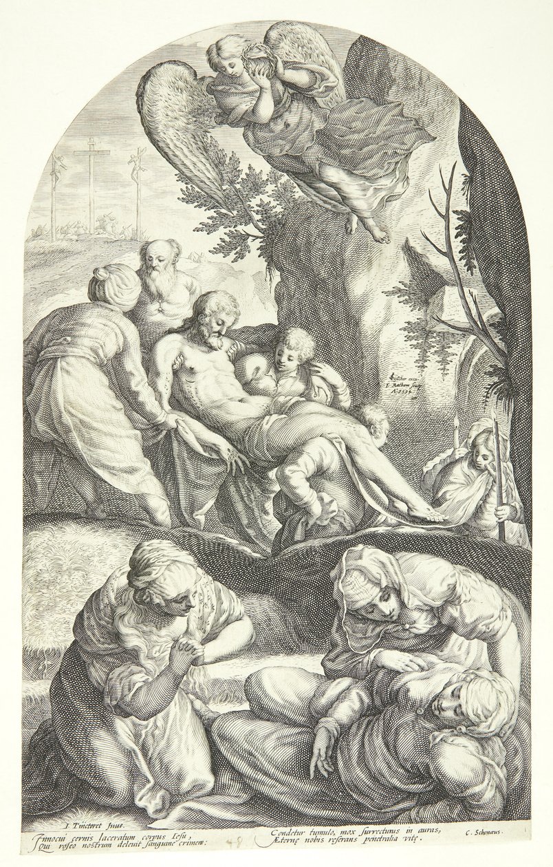 O Sepultamento de Cristo de Jacob Matham