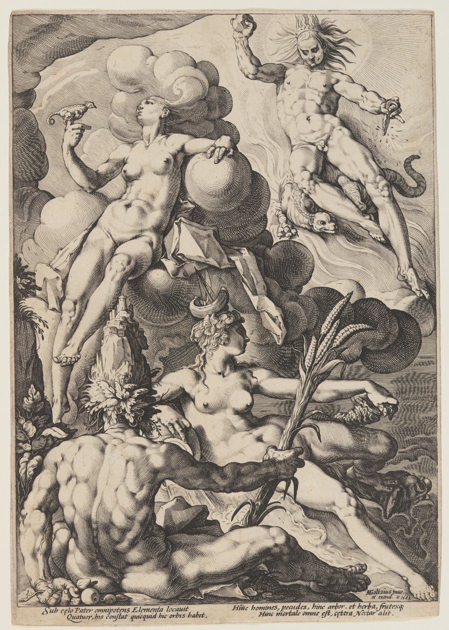 Os quatro elementos de Jacob Matham