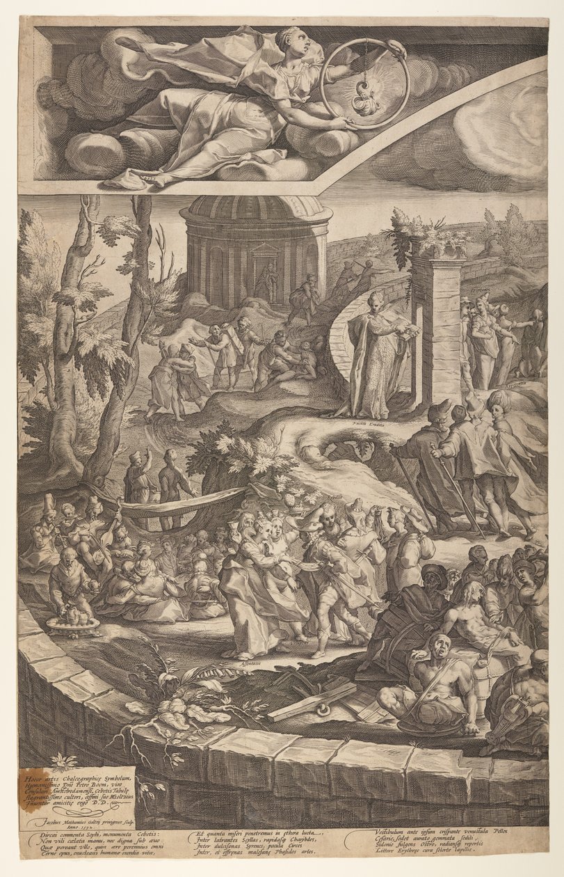 A Mesa de Cebes (placa 1) de Jacob Matham